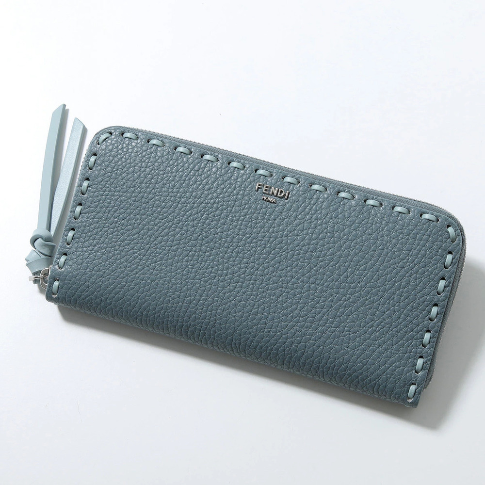 Fendi Peekaboo Round Zip Long Wallet AURN Leather